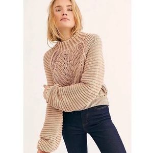Free People Balloon Sleeve Sweater